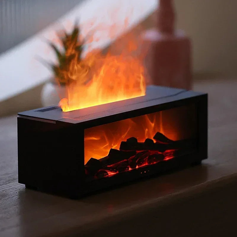 Fireplace Humidifier & Essential Oil Diffuser - Cozy and Functional