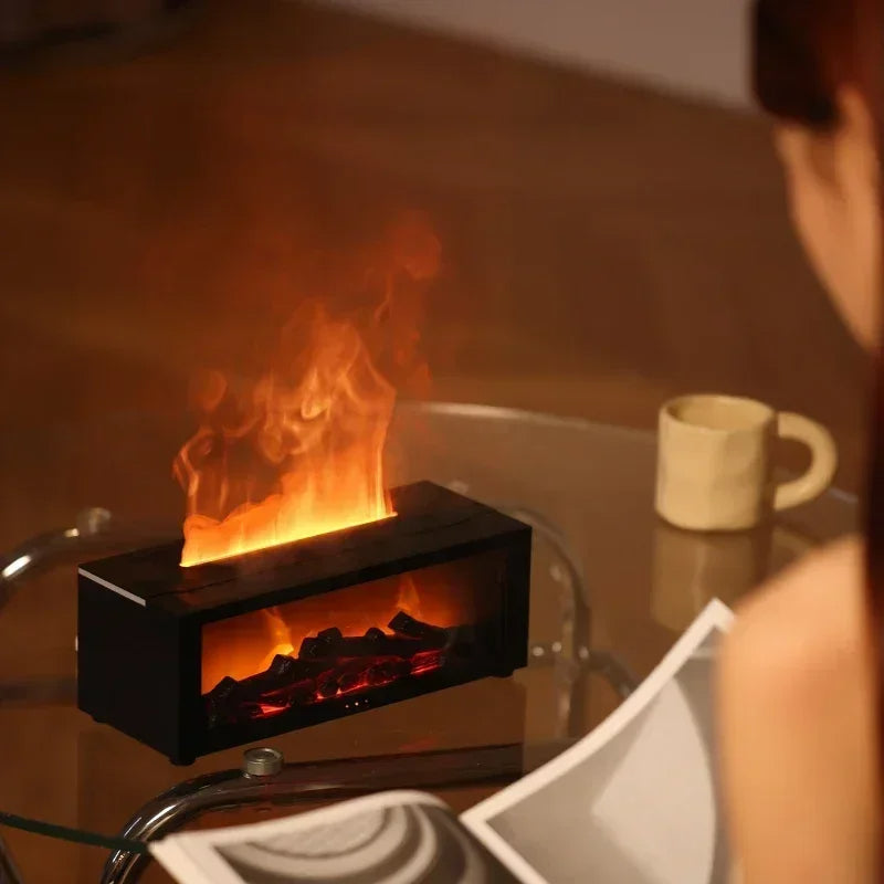 Fireplace Humidifier & Essential Oil Diffuser - Cozy and Functional