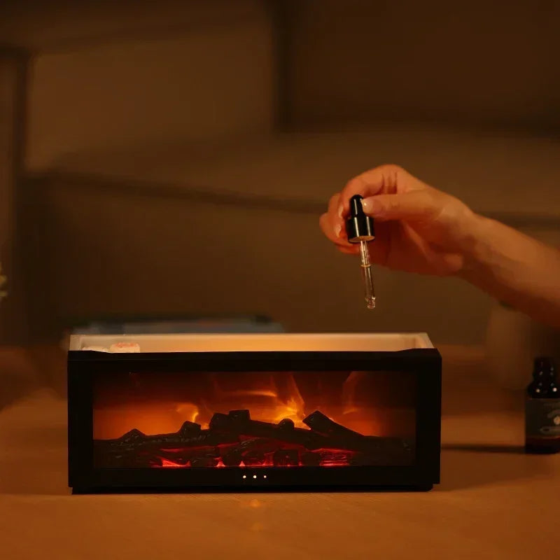 Fireplace Humidifier & Essential Oil Diffuser - Cozy and Functional