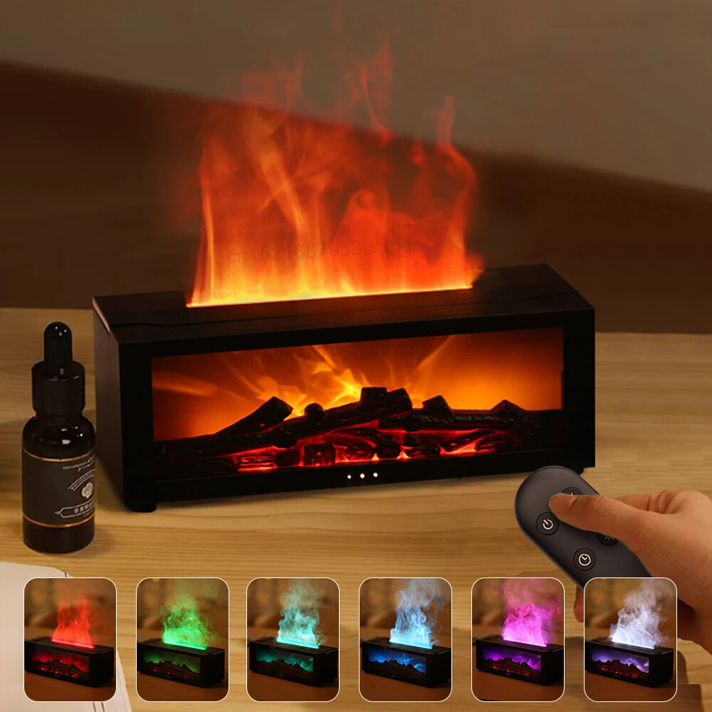 Fireplace Humidifier & Essential Oil Diffuser - Cozy and Functional